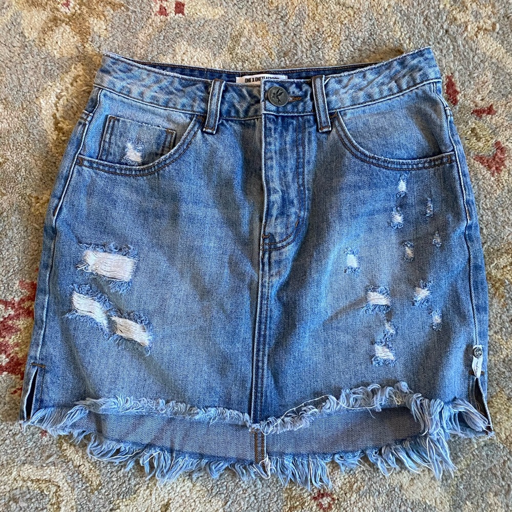 One Teaspoon denim skirt